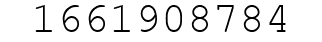 Number 1661908784.