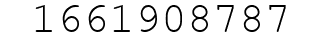 Number 1661908787.