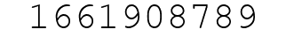 Number 1661908789.