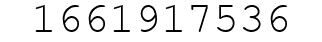 Number 1661917536.