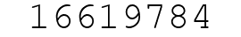 Number 16619784.