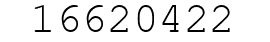 Number 16620422.