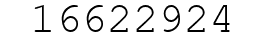 Number 16622924.