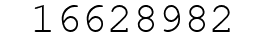 Number 16628982.