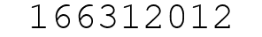 Number 166312012.