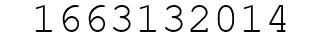 Number 1663132014.
