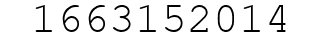 Number 1663152014.