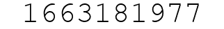 Number 1663181977.
