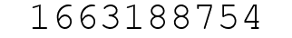 Number 1663188754.