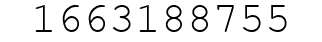 Number 1663188755.