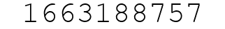 Number 1663188757.