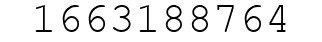 Number 1663188764.