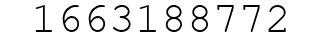 Number 1663188772.