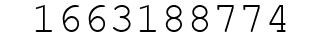 Number 1663188774.