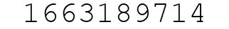 Number 1663189714.