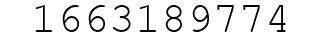 Number 1663189774.