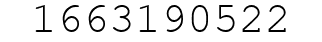 Number 1663190522.