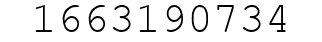 Number 1663190734.