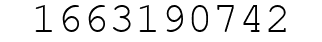 Number 1663190742.