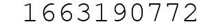 Number 1663190772.