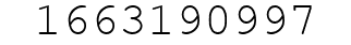 Number 1663190997.