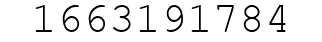 Number 1663191784.
