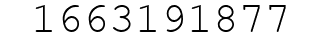 Number 1663191877.