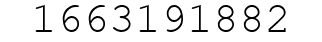 Number 1663191882.