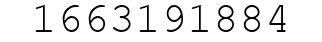 Number 1663191884.