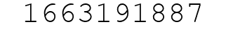 Number 1663191887.