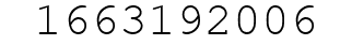 Number 1663192006.