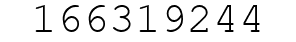 Number 166319244.