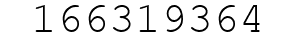 Number 166319364.