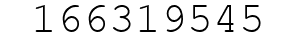 Number 166319545.