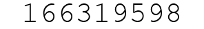 Number 166319598.