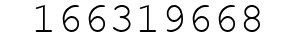 Number 166319668.