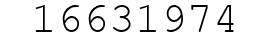 Number 16631974.