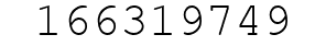 Number 166319749.