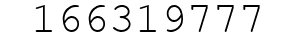 Number 166319777.
