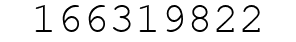 Number 166319822.