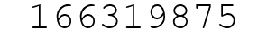 Number 166319875.