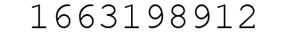 Number 1663198912.