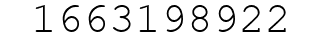 Number 1663198922.