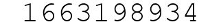 Number 1663198934.