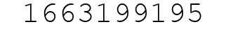 Number 1663199195.
