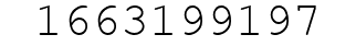 Number 1663199197.