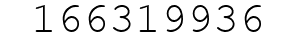 Number 166319936.