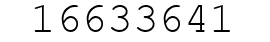 Number 16633641.