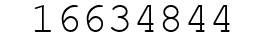 Number 16634844.