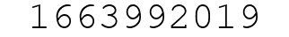 Number 1663992019.